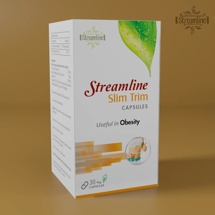 STREAMLINE SLIMTRIM CAPSULES  ultra weight loss fat burner Capsules with (Garcinia Cambogia + Green Tea + Green Coffee) Extract