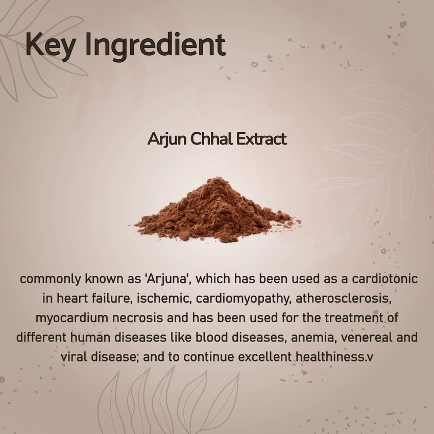 STREAMLINE ARJUN CHHAL CAPSULES  Anti-oxidant | Heart tonic | Cholesterol |Blood sugar | Diabetes |