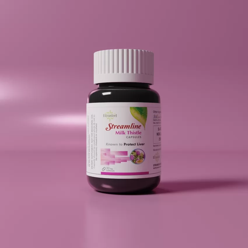 STREAMLINE MILK THISTLE CAPSULES For Liver Detox, Protection & Enhancement |