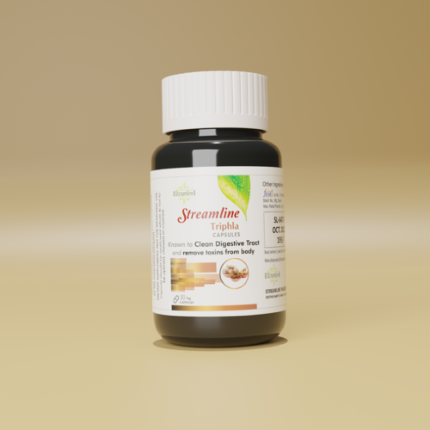 STREAMLINE TRIPHLA CAPSULES Supports Bowel Wellness & Healthy Gut, Helps to Boost Immunity & Useful for Digestion, Antioxidant Properties