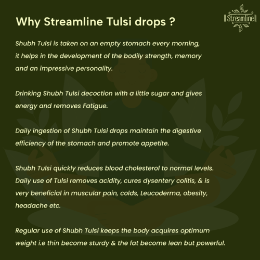 SHUBH TULSI-G DROPS  For Natural Immunity Boosting | Cures Common Cough and Cold | Provides Anti-Oxidant Effect