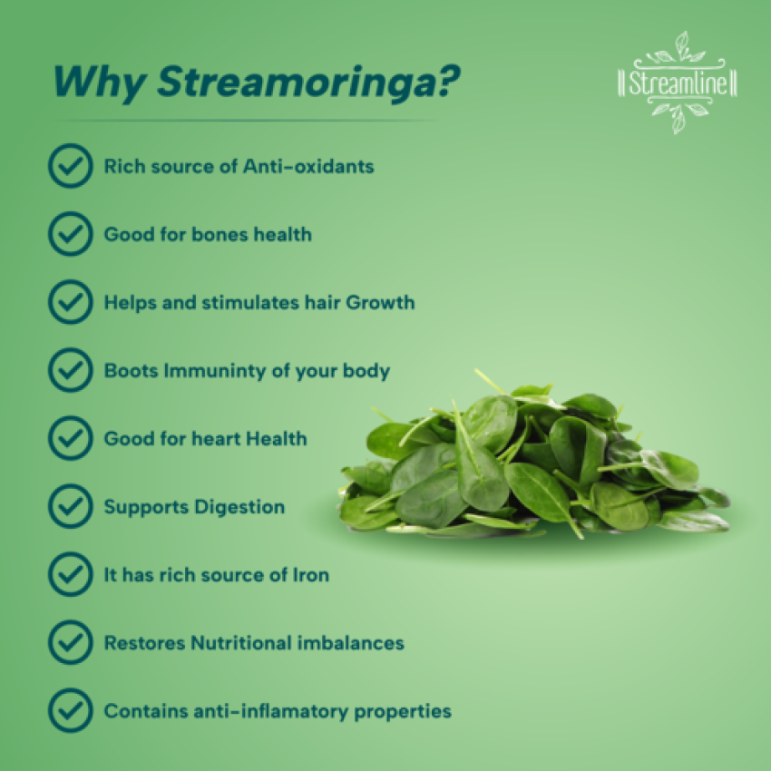 STREAMORINGA 14+ CAPSULES For Boosting Immunity, Bone Health,Viral Infection & Healthy Digestion