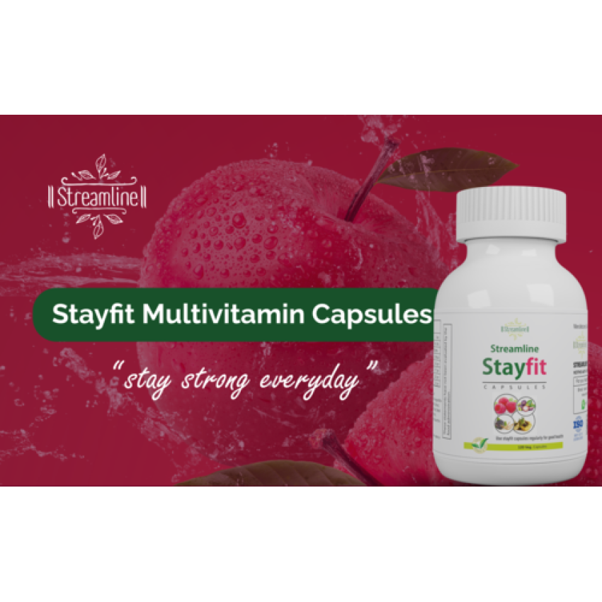 STREAMLINE STAYFIT Multivitamin  CAPSULES With Natural Ginseng, Zinc,Vitamins & Minerals For Daily Energy, Stamina & Immunity