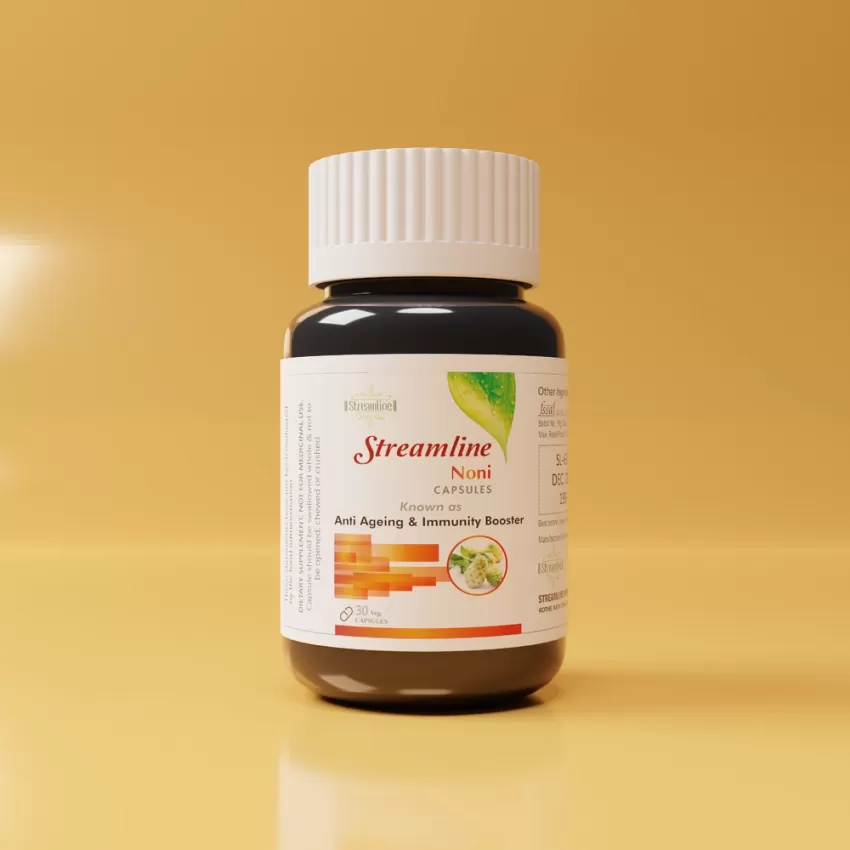 STREAMLINE NONI CAPSULES  Good For Body Detoxifier, Immunity Booster, Joint Pain Relief , Restful Sleep