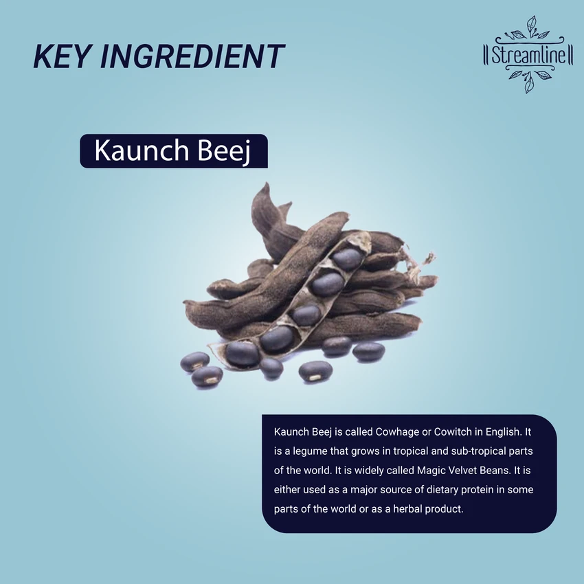 STREAMLINE KAUNCH BEEJ CAPSULES