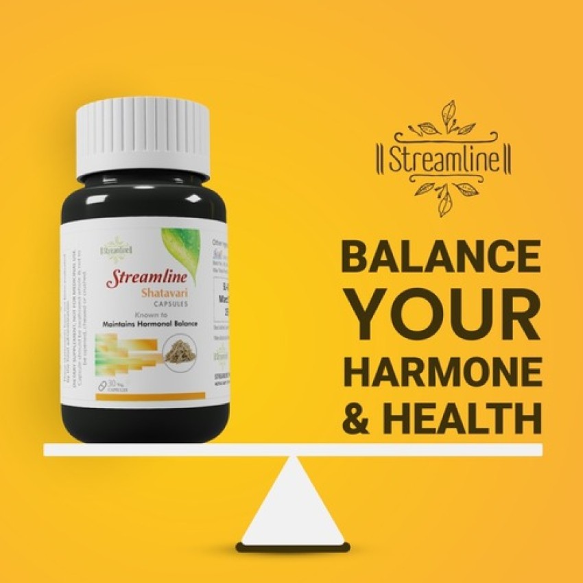 STREAMLINE SHATAVARI CAPSULES Women's Wellness | Hormonal Balance Supplement