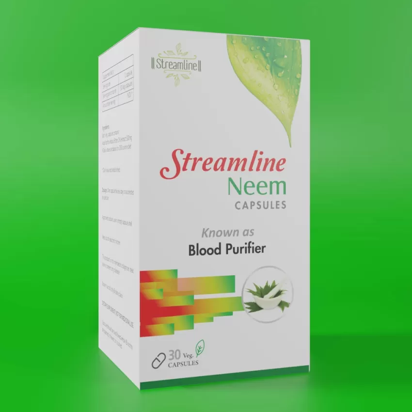 STREAMLINE NEEM CAPSULES || Blood Purifier Anti Acne || Anti Bacterial & Fungal infections || Skin Wellness ||