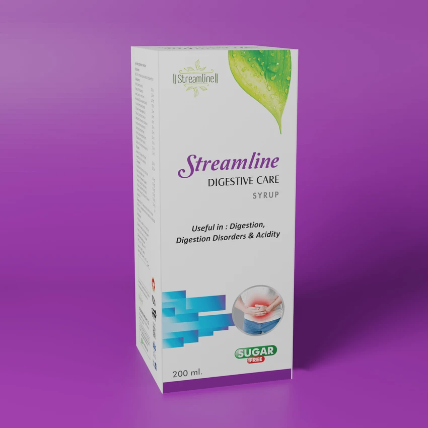 Streamline Digestive Care Syrup - Natural Digestive Support, Relieves Indigestion and Bloating, Ayurvedic Formula - 200ml