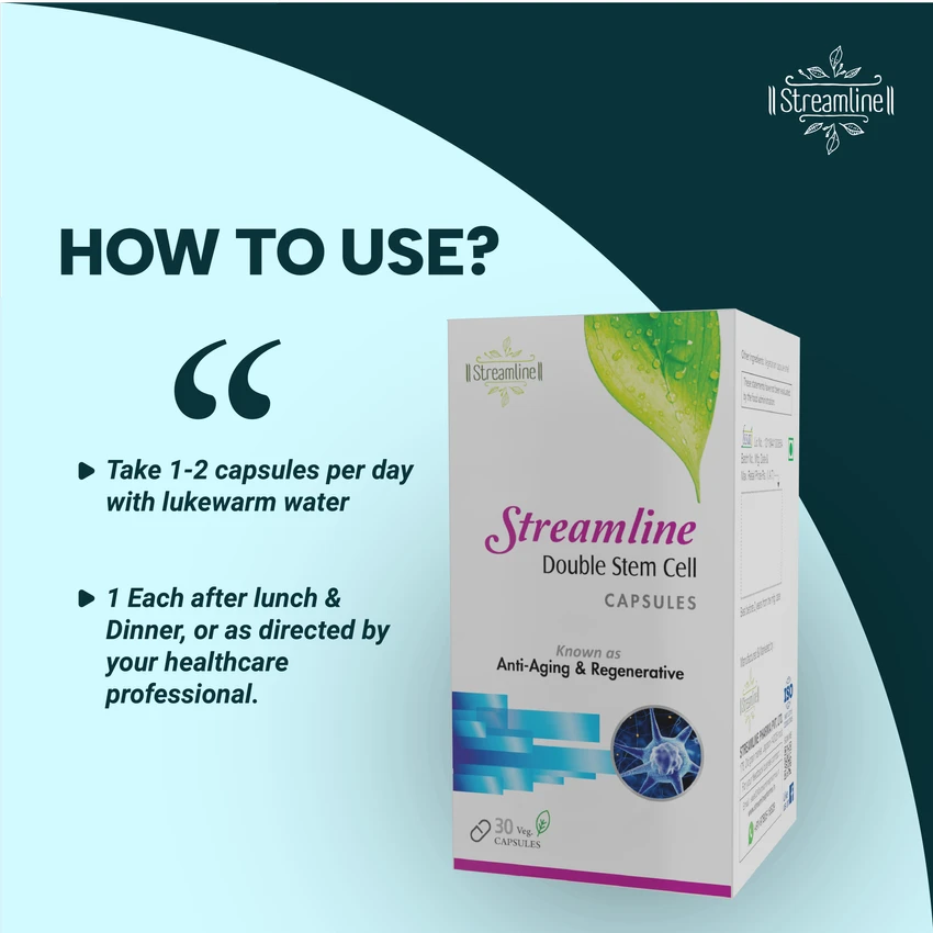 STREAMLINE DOUBLE STEM CAPSULES Best Supplement To Boost Stamina & Immune System