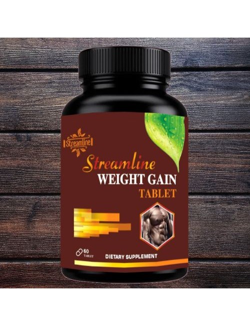 Streamline Weight Gain Tablets - Natural Muscle Growth Supplement for Rapid Weight Gain & Strength
