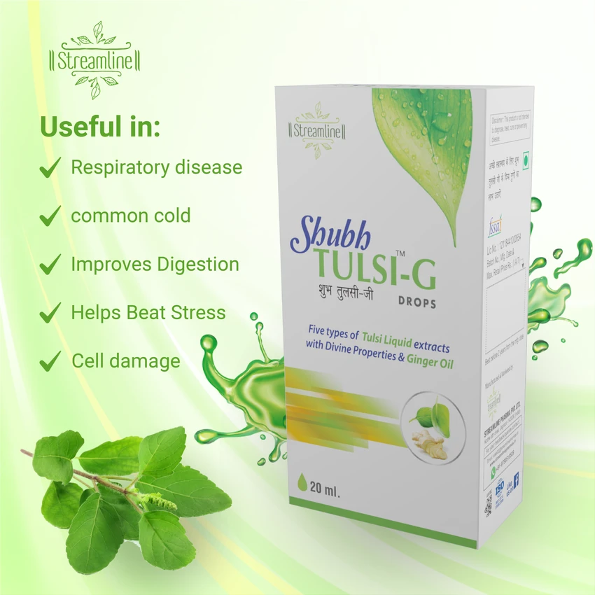 SHUBH TULSI-G DROPS  For Natural Immunity Boosting | Cures Common Cough and Cold | Provides Anti-Oxidant Effect