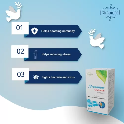 STREAMLINE ASWAMEDH CAPSULES Energy and Immunity Booster