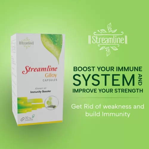 STREAMLINE GILOY CAPSULES Natural Immunity Booster | Helps in Blood Purification
