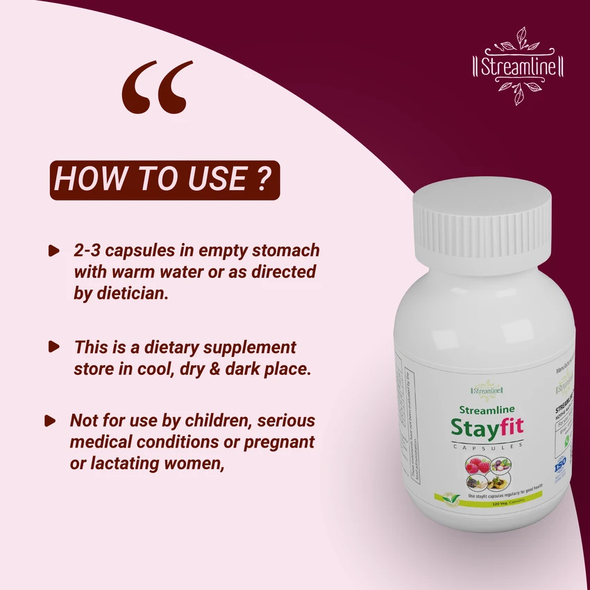 STREAMLINE STAYFIT Multivitamin  CAPSULES With Natural Ginseng, Zinc,Vitamins & Minerals For Daily Energy, Stamina & Immunity