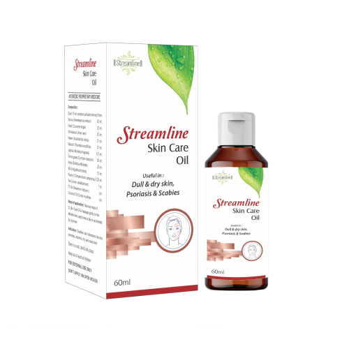 Transform Your Skin with Streamline Skin Care Oil - Herbal Solution for Psoriasis, Eczema, Acne & More - 60ml Pack!